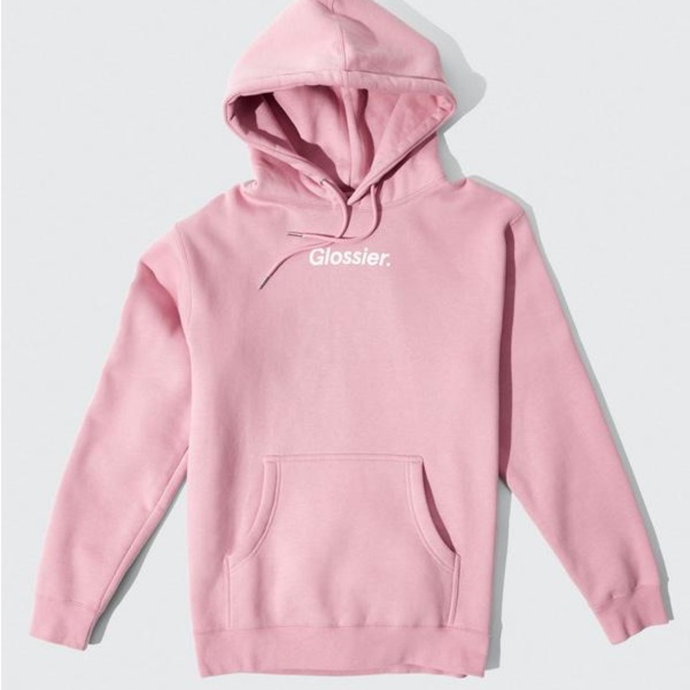GLOSSIER PINK HOODIE